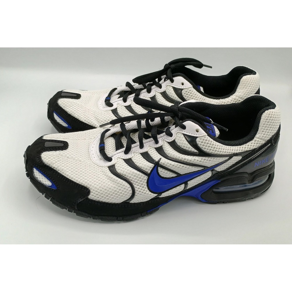 Nike Air Max Torch IV 4 White Hyper Blue Black Mens Running CW7026-100 Sz 10.5